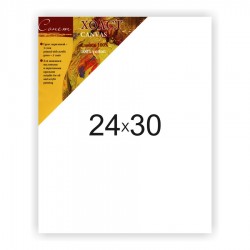 Холст на подрамнике Сонет 100% хлопок, крупное зерно, 24х30
