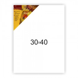 Холст на подрамнике Сонет 100% хлопок, крупное зерно, 30x40
