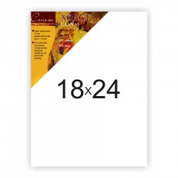 Холст на подрамнике Сонет 45% хлопок и 55% лен, крупное зерно, 18x24
