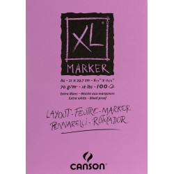 Альбом для маркеров Canson XL, А4, 70 г/м2, 100л.