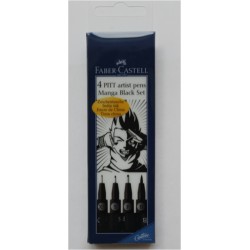 Набор капиллярных ручек Manga Faber-Castell в футляре, 4 шт.