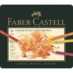 Набор цветных карандашей Faber-Castell Polychromos в металлической коробке, 24 цвета