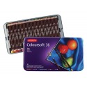Набор цветных карандашей COLOURSOFT, 36 цв., металл