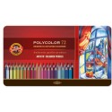 Цветные карандаши Koh-i-noor Polycolor, 72 цвета, металл