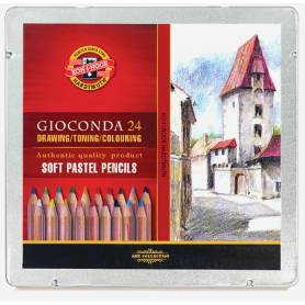Набор пастельных карандашей Gioconda, 24 цвета, металл