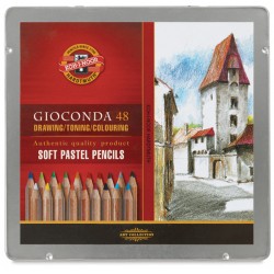 Набор пастельных карандашей Gioconda, 48 цветов, металл