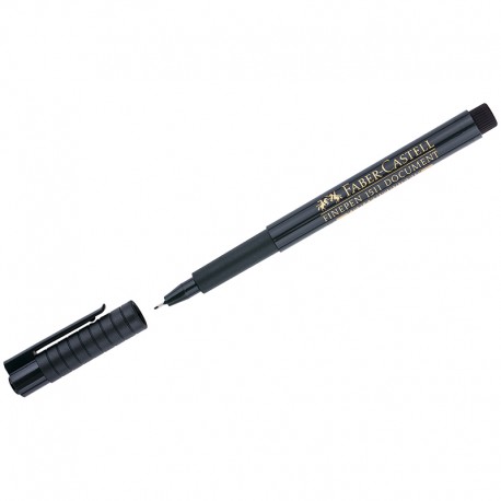 Ручка капиллярная Faber-Castell "Finepen 1511" черная, 0,4 мм.