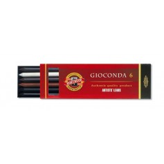 Набор грифелей Gioconda для цанговых карандашей MIX №3, 5.6 мм., 6 шт.