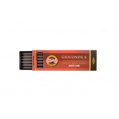 Набор грифелей Gioconda для цанговых карандашей, сепия темно-коричневая, 5.6 мм., 6 шт.