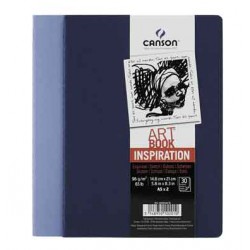 Блокнот Canson Inspiration Art Book, 14.8х21см., 30л, 2 шт. (индиго/лаванда)