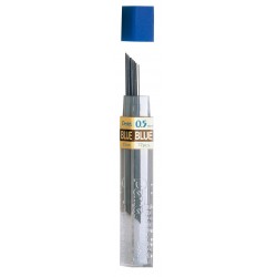 Грифели для механических карандашей синего цвета Pentel, 0,5 мм., 12 шт.