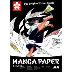 Блокнот для рисования Sakura Manga, 14,8x21 см., 20л, 250 гр/м