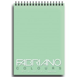 Блокнот для зарисовок Fabriano Colours 14,8x21 см., 100 л., 80 г/м2., Аквамарин