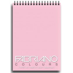 Блокнот для зарисовок Fabriano Colours 14,8x21 см., 100 л., 80 г/м2., Розовый