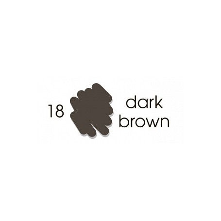 Маркер-кисть акварельный Marvy Artists Brush Темный коричневый (№18, Dark Brown)