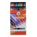 Цельнографитовые цветные карандаши Progresso, 24 цветов, картон