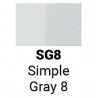Sketchmarker Простой серый 8 (SMSG08, Simple Gray 8)