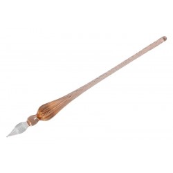 Стеклянная ручка-перо для каллиграфии Herbin, 18 см., коралловая