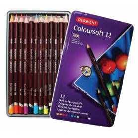 Набор цветных карандашей COLOURSOFT, 12 цв., металл